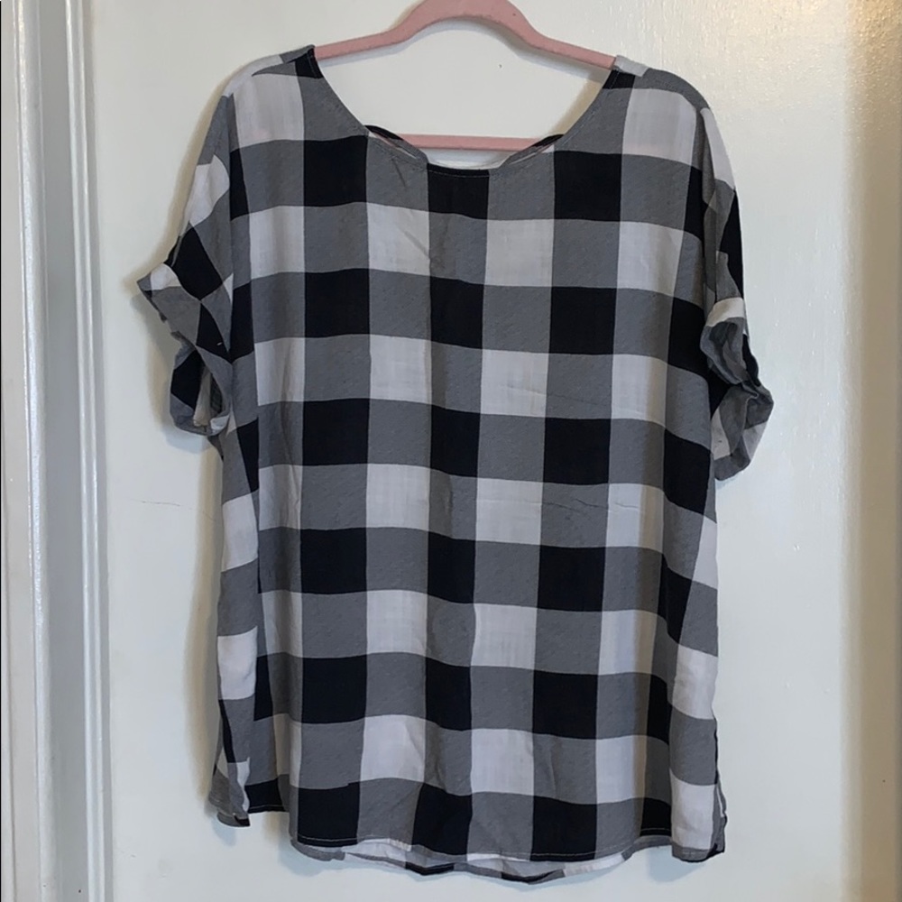 Buffalo plaid top